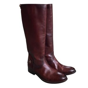 Frye Melissa Button Back Zip Brown
Leather Boots